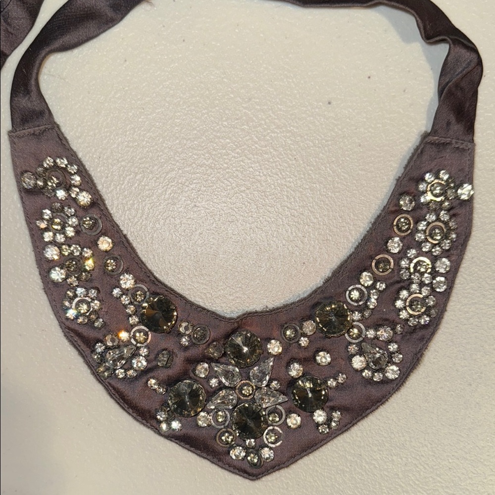 Elegant Black and Silver Beaded Statement Necklace